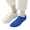Children's summer ultra-thin socks for boys and girls, black and white anti-slip and non-dropping invisible socks, large children's cotton hollowed-out boat socks Item Picture